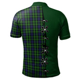 Clan Campbell of Breadalbane Tartan Polo Shirt - Lion Rampant And Celtic Thistle Style SU31 Campbell of Breadalbane Tartan Tartan Polo